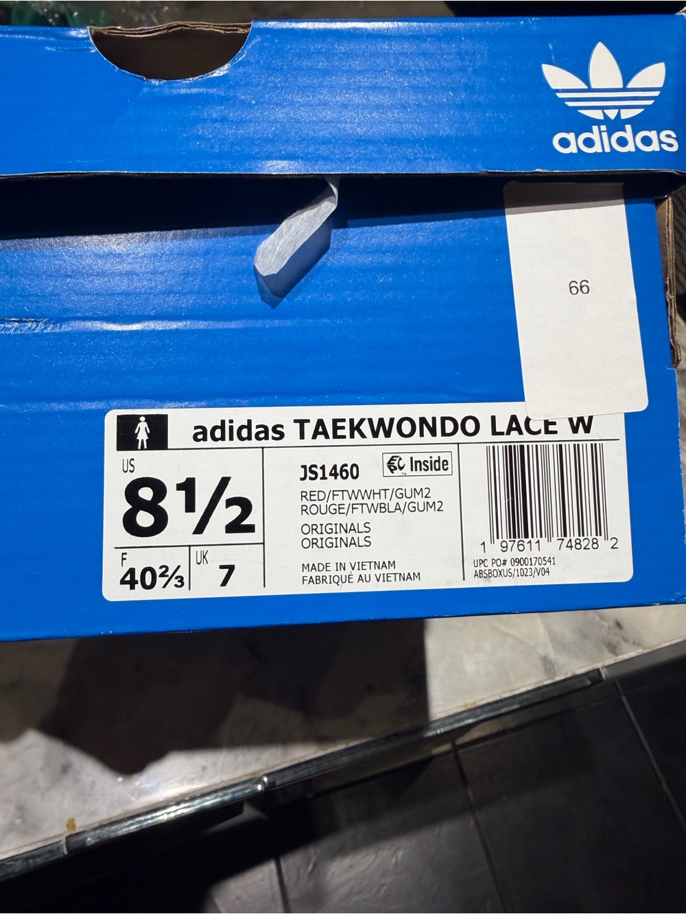 adidas taekwondo lace Sneakers with White Stripes - Picture 11 of 11